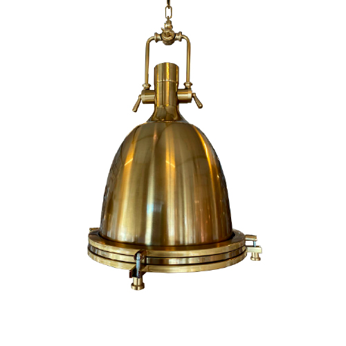 Colgante de 1luz E27 metal 36cm dorado